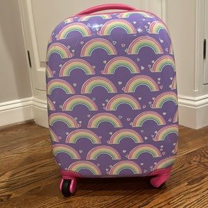 Pottery Barn Kids Lavender Rainbow Suitcase